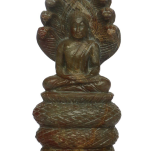 Green Stone Buddha on Naga